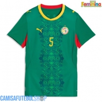 Camisa de time de futebol Senegal Idrissa Gueye #5 Replicas 2º Equipamento Feminina Mundo 2026 Manga Curta